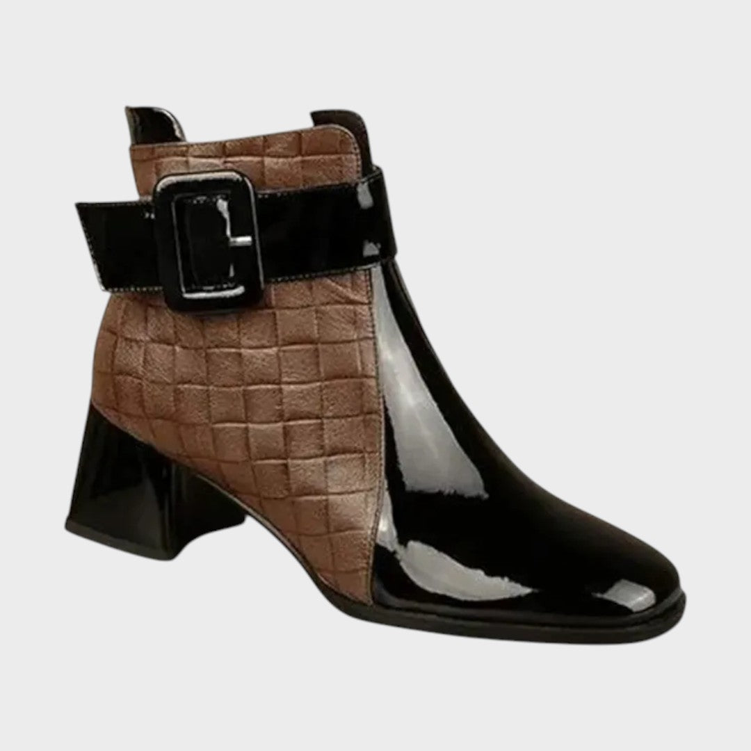 Samara | Leather Heeled Ankle Boots