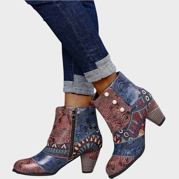 Mina | Short Boots with Print