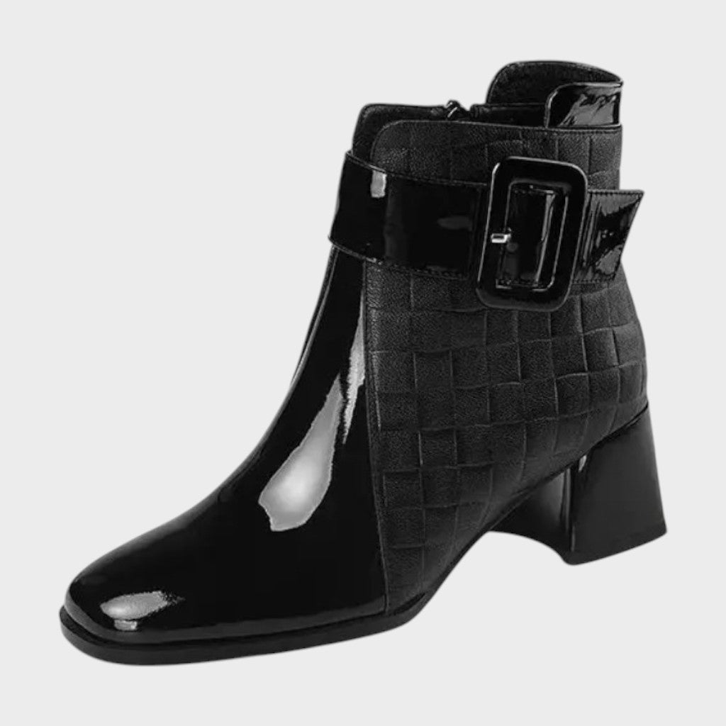 Samara | Leather Heeled Ankle Boots