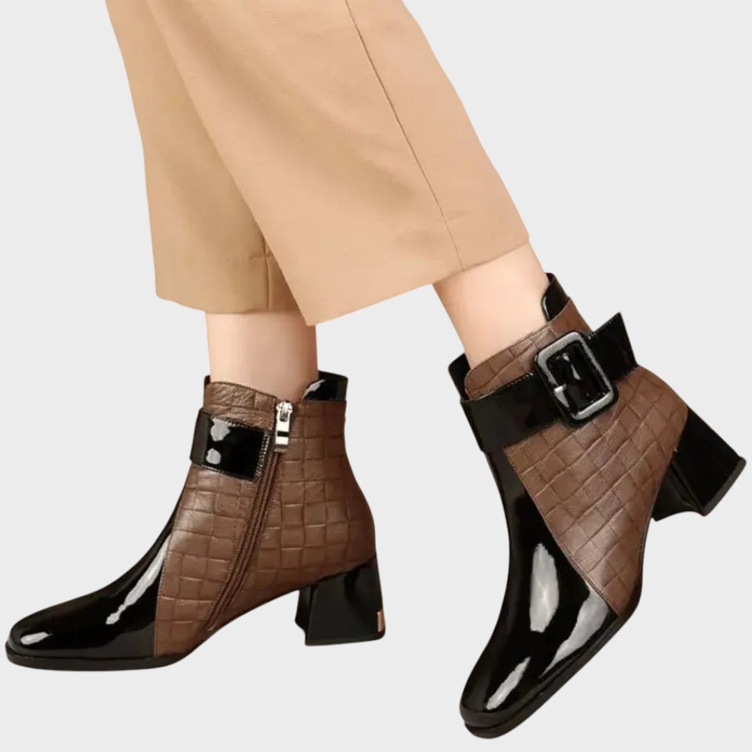 Samara | Leather Heeled Ankle Boots