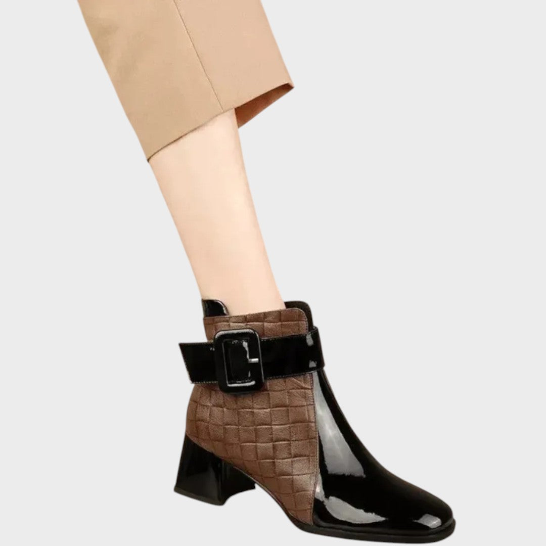 Samara | Leather Heeled Ankle Boots