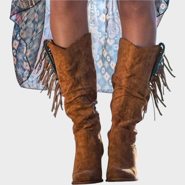 Frederica | Suede Western Boots