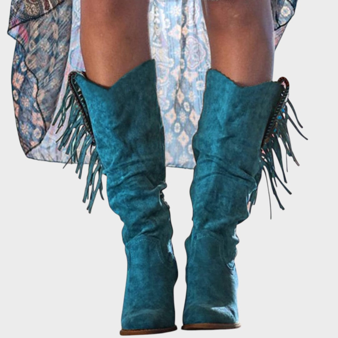 Frederica | Suede Western Boots