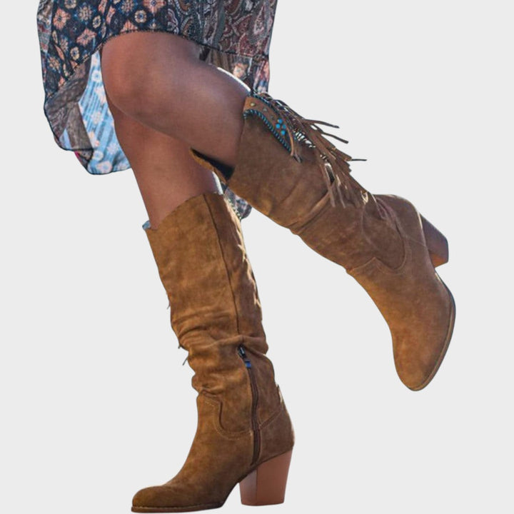 Frederica | Suede Western Boots