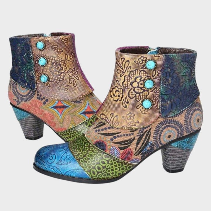 Mina | Short Boots with Print