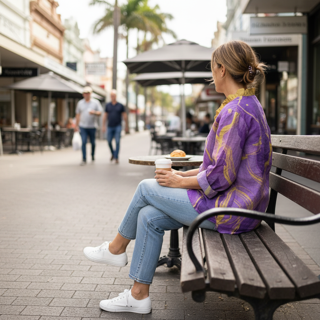 Bonnie | Spiral Print Blouse
