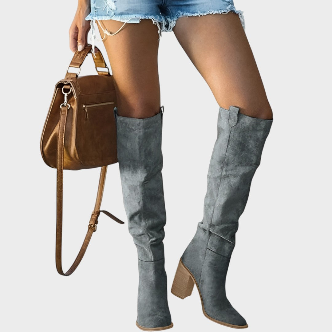 Diane | High Suede Boots