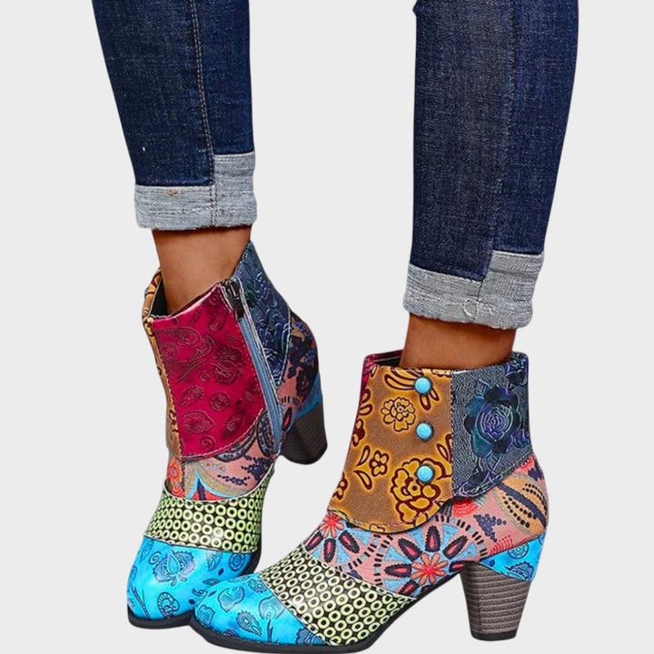 Mina | Short Boots with Print