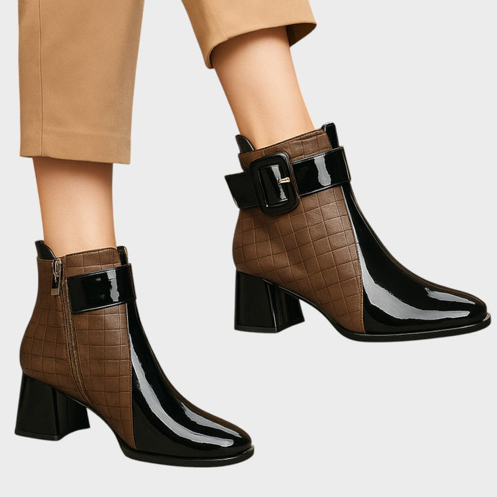 Samara | Leather Heeled Ankle Boots