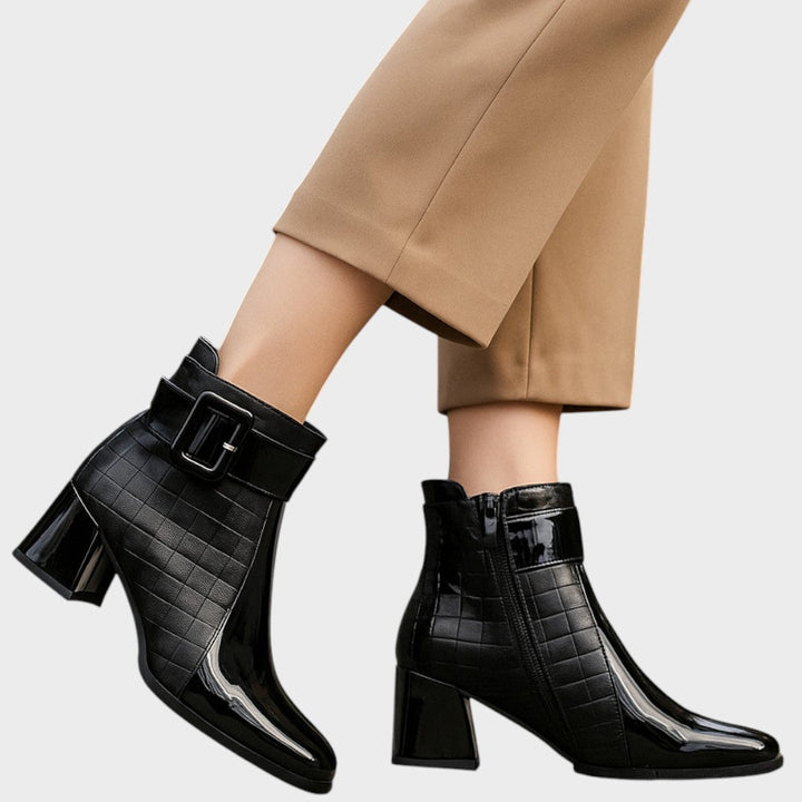 Samara | Leather Heeled Ankle Boots