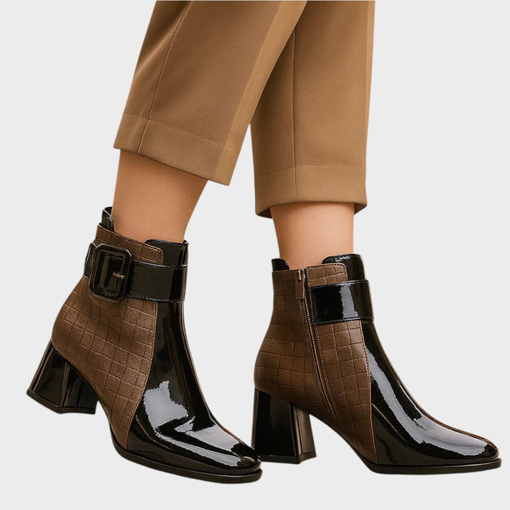 Samara | Leather Heeled Ankle Boots