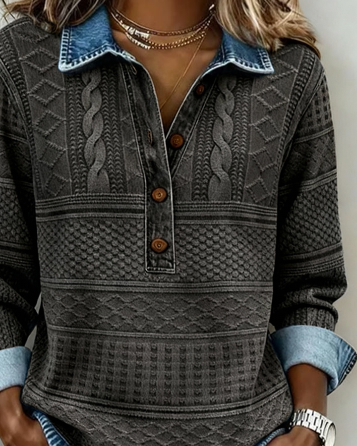 Grazielle | Modern Half-Breasted Sweater