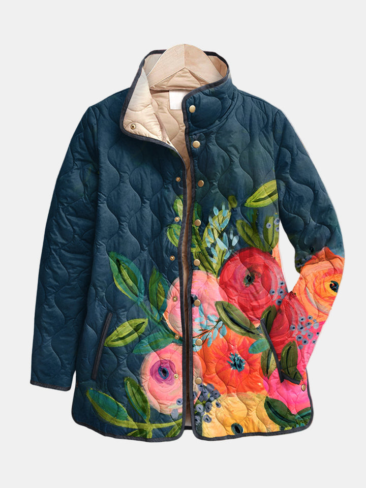 Kalea | Vintage Charming Floral Quilted Jacket