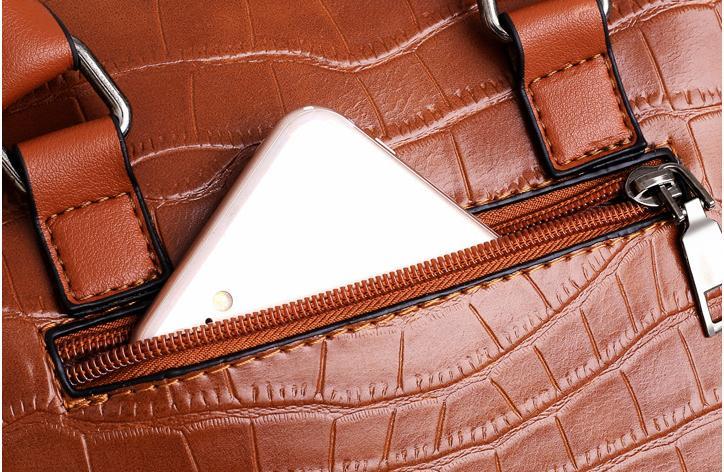 Palmer │ 4-Piece Crocodile Pattern Handbag