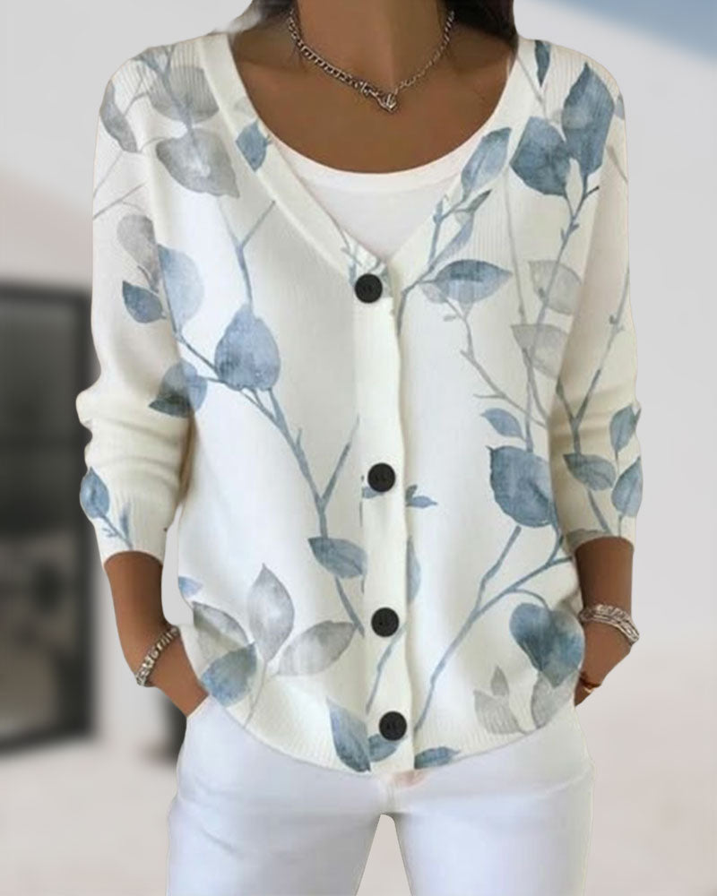 Lisa | Cardigan with Botanical Inspiration Ambiance