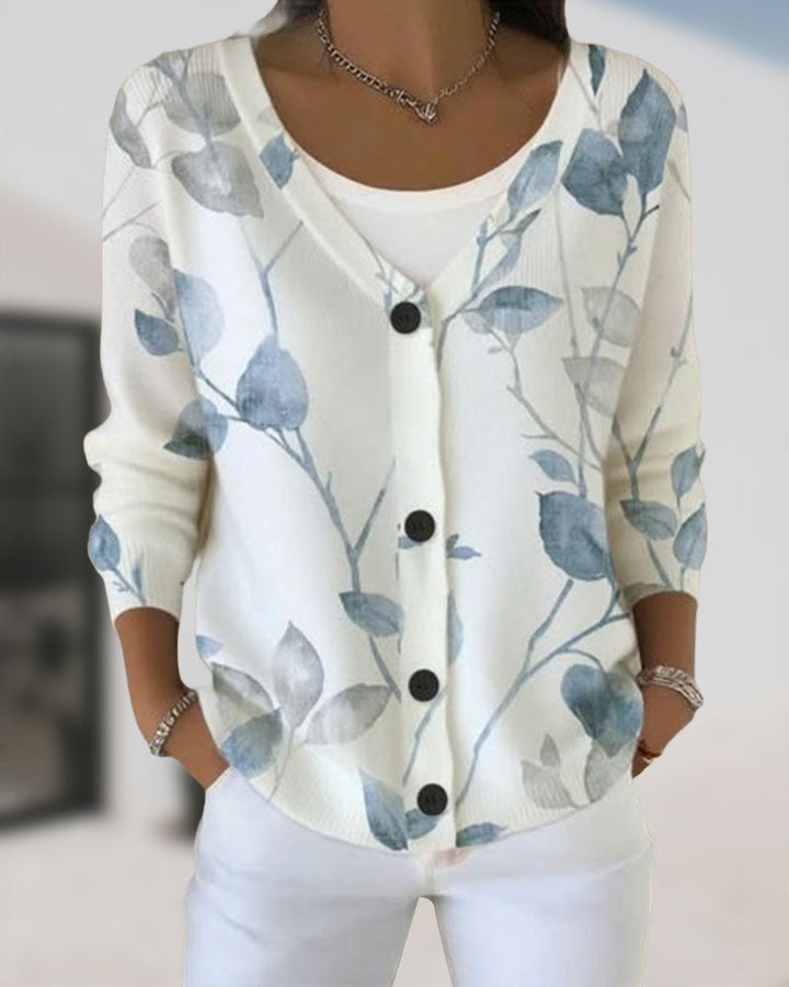 Lisa | Cardigan with Botanical Inspiration Ambiance