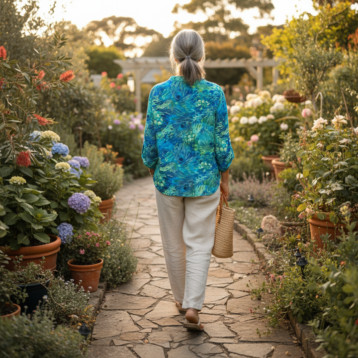 Florina | Peacock Grace Blouse