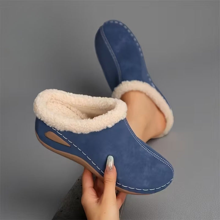 Nadine │ Fur-Lined Slip-On Sandal