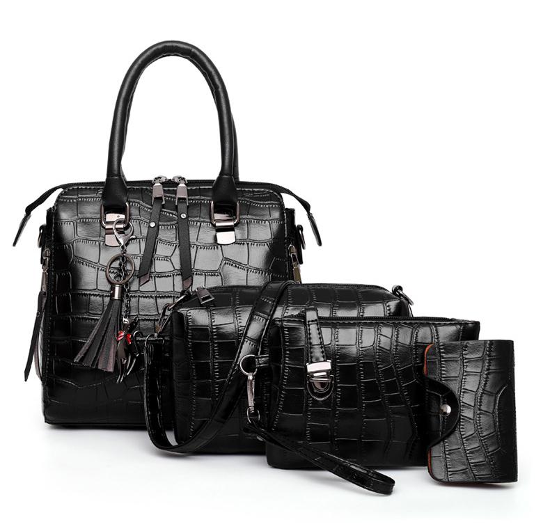 Palmer │ 4-Piece Crocodile Pattern Handbag