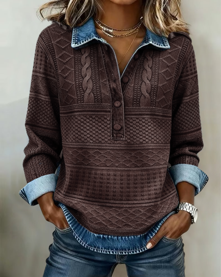 Grazielle | Modern Half-Breasted Sweater