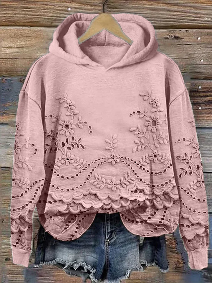 Rosalie | Floral Lace Hoodie