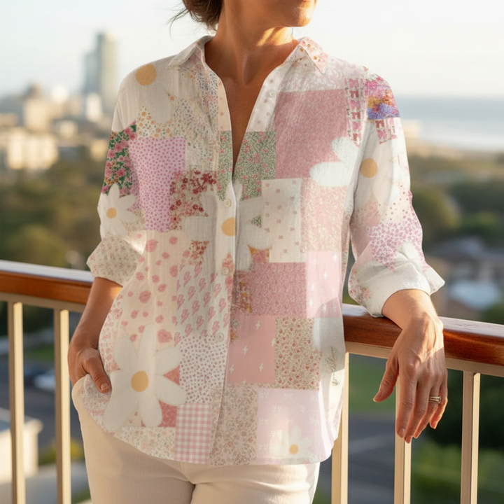 Fanny | Patchwork Daisy Blouse