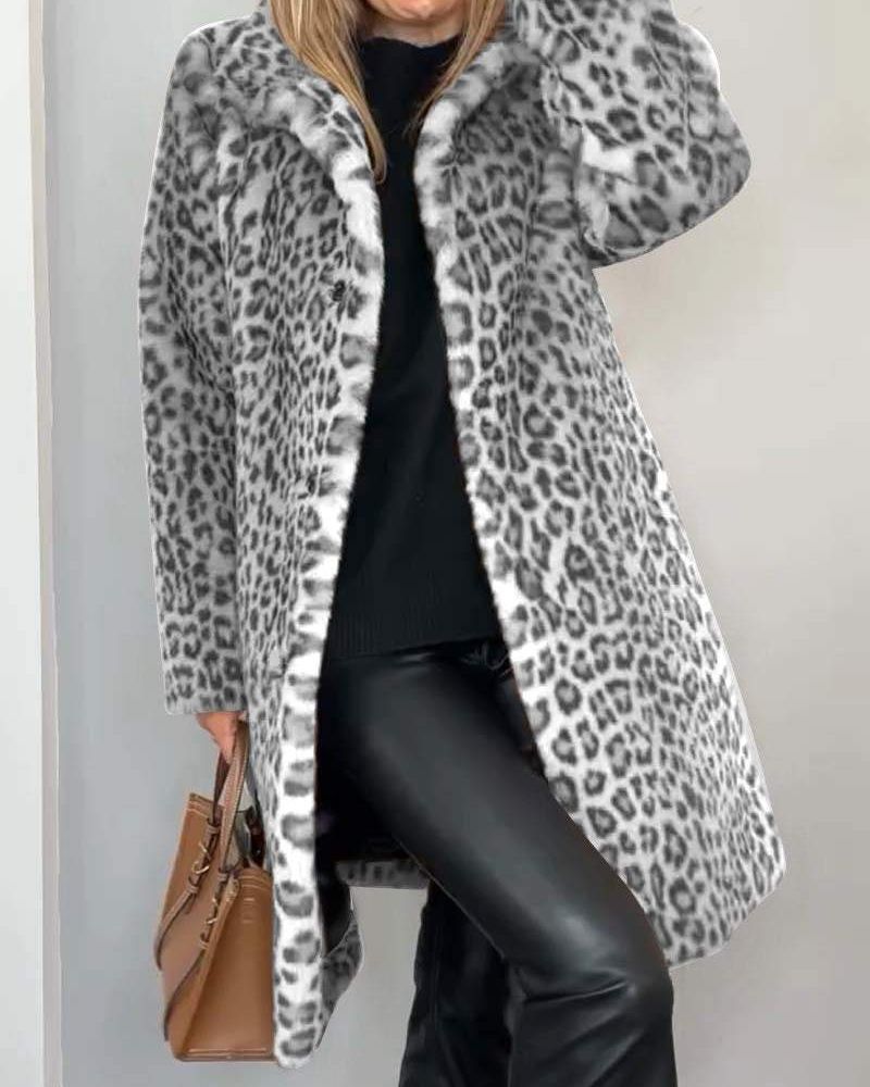 Letizia │ Elegant Leopard Coat