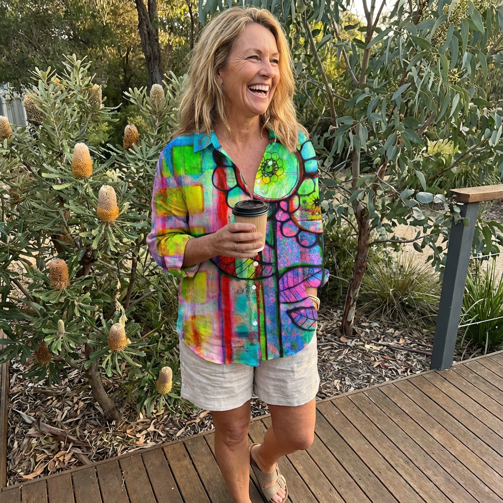 Fenna | Artistic Bloom Blouse