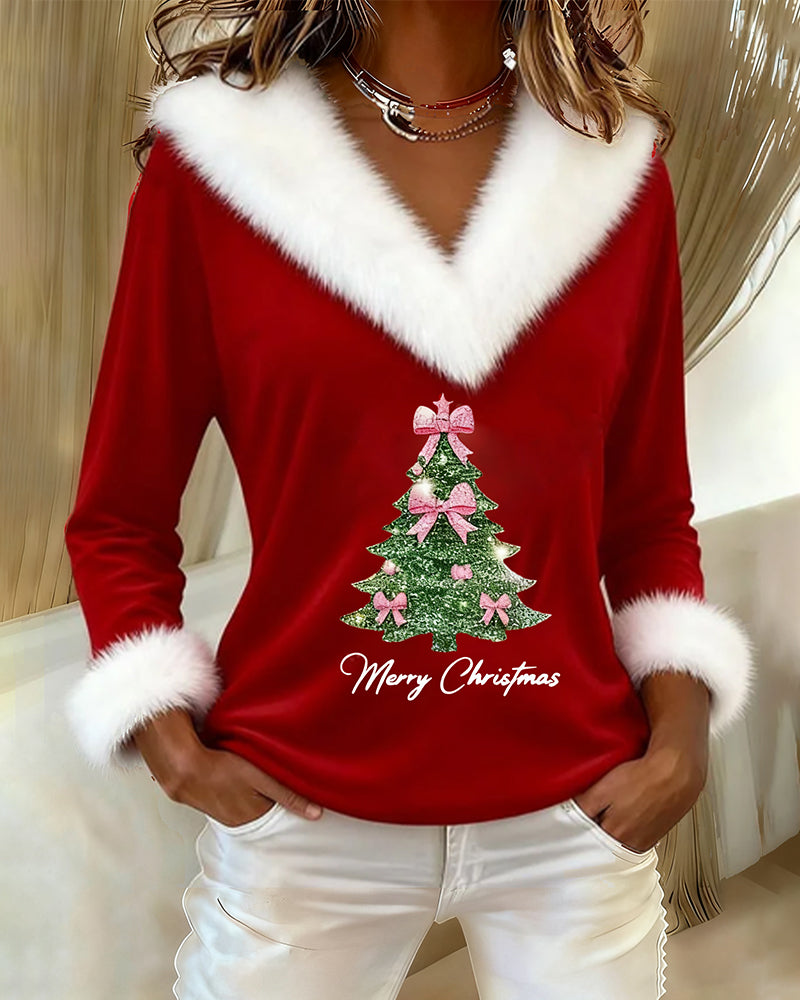 XMas | Festive Faux Fur Christmas Top