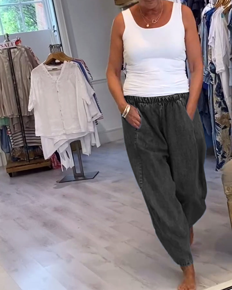 Roxanne │ Relaxed Jeans with Elastic Waist