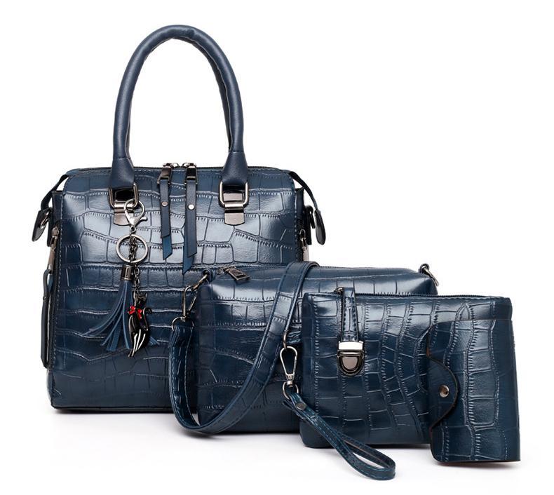 Palmer │ 4-Piece Crocodile Pattern Handbag