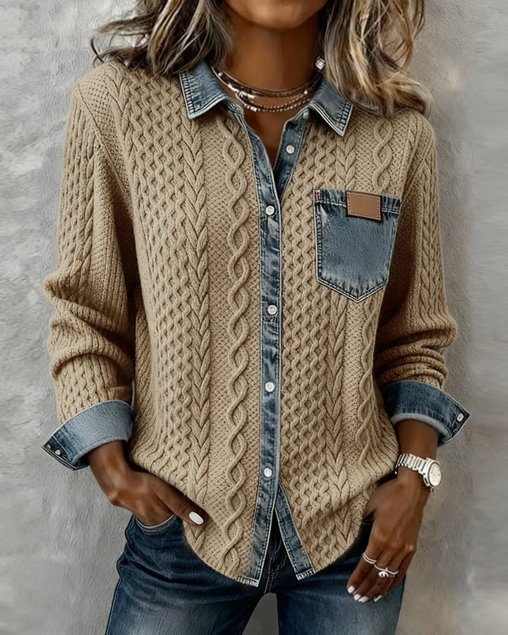 Leslie | Casual Patchwork Shirt