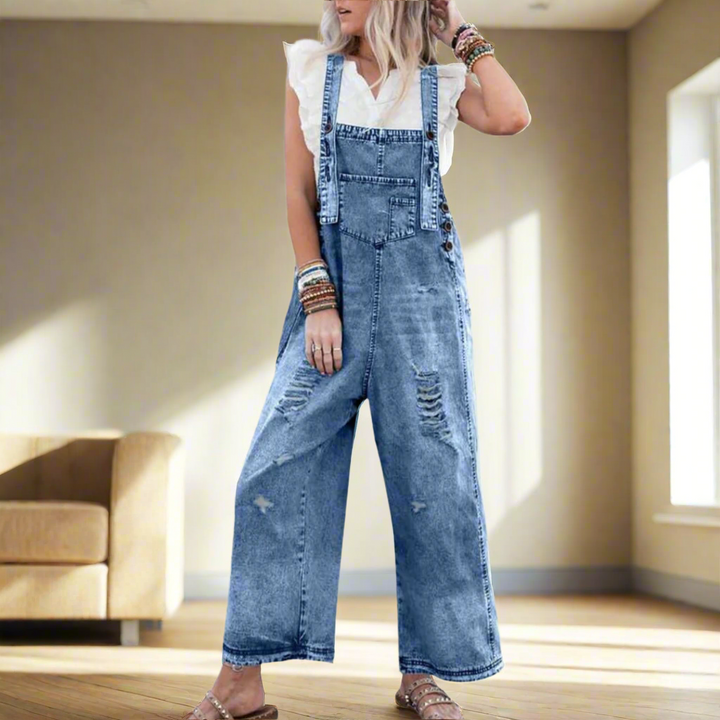Colette │ Vintage Wash Adjustable Jumpsuit