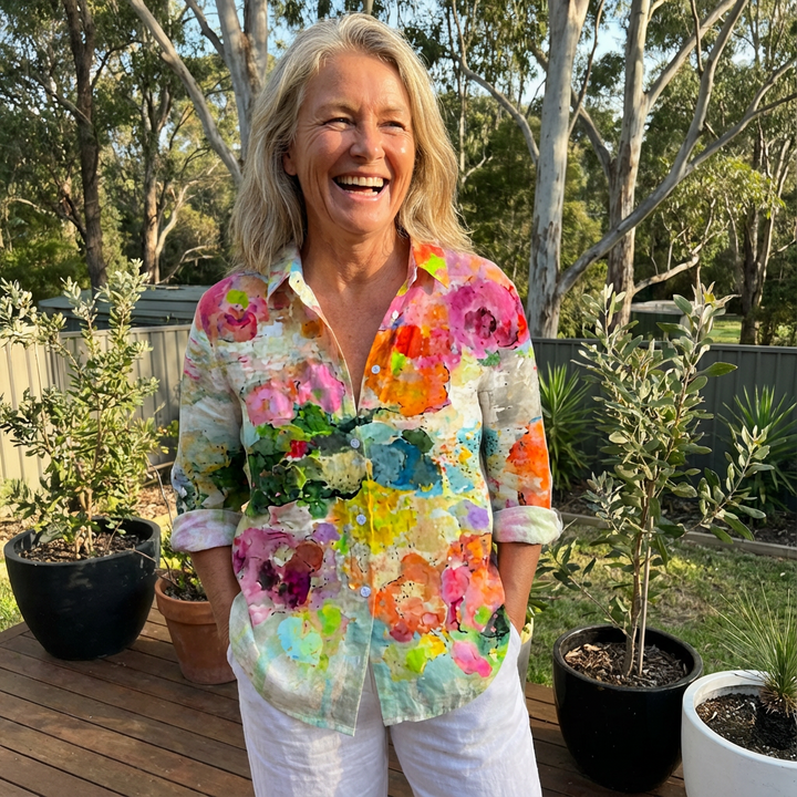 Elara | Watercolor Dreams Blouse