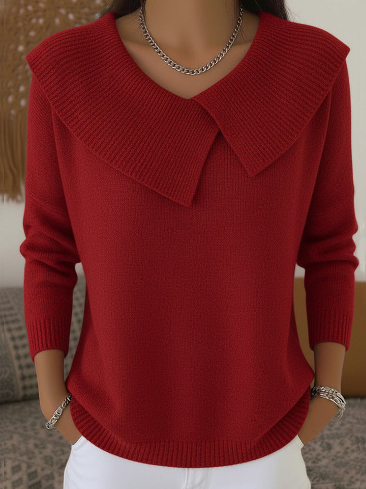 Tatum | Warm Sweater with Soft Collar