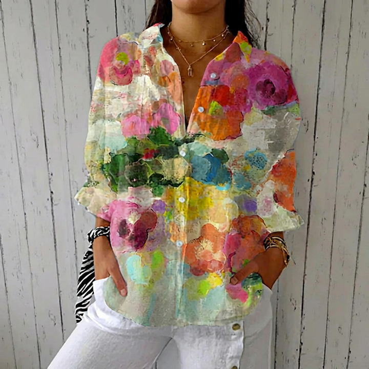 Elara | Watercolor Dreams Blouse