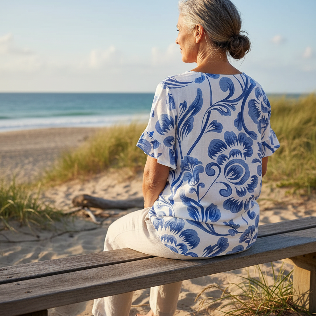 Kiona | Elegant Blouse With Floral Print