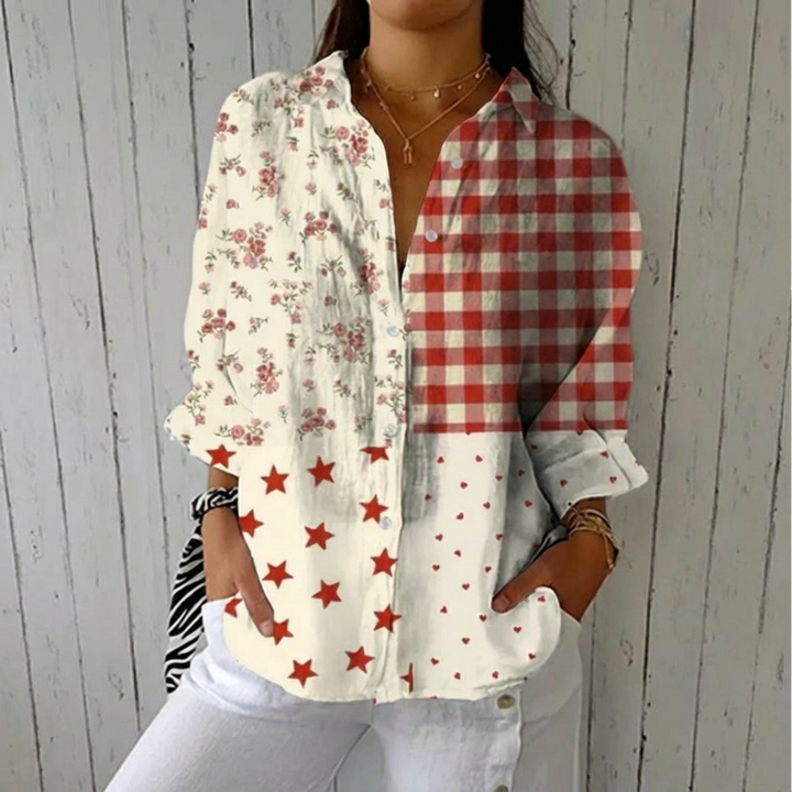 Elise | Country Patchwork Blouse