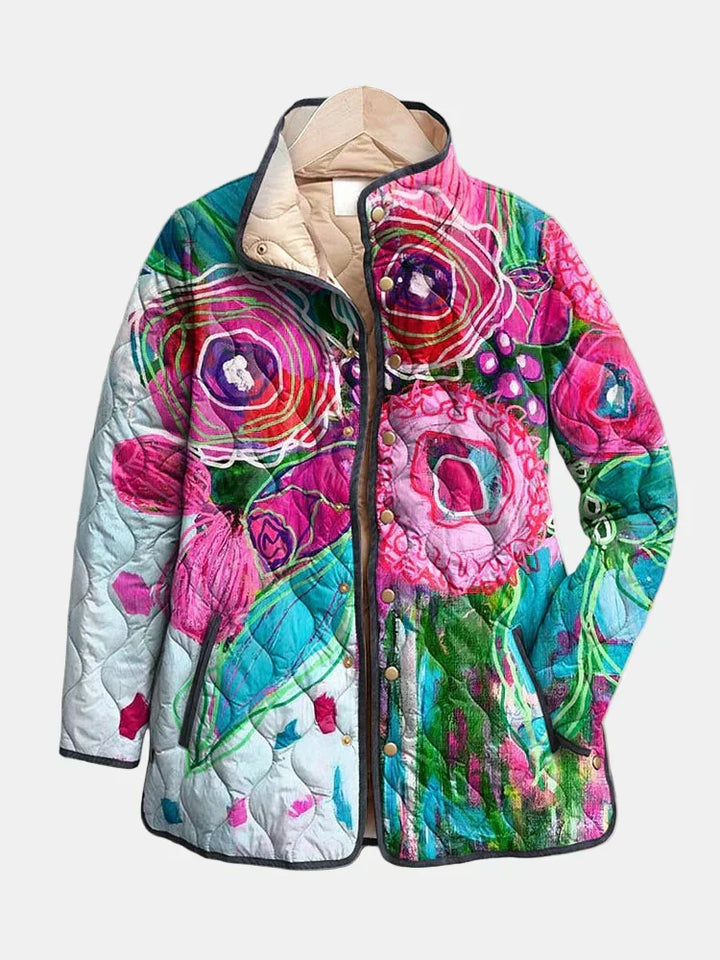 Kalea | Vintage Charming Floral Quilted Jacket