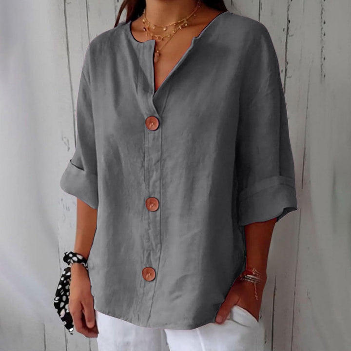 Noora | Relaxed Linen Blouse
