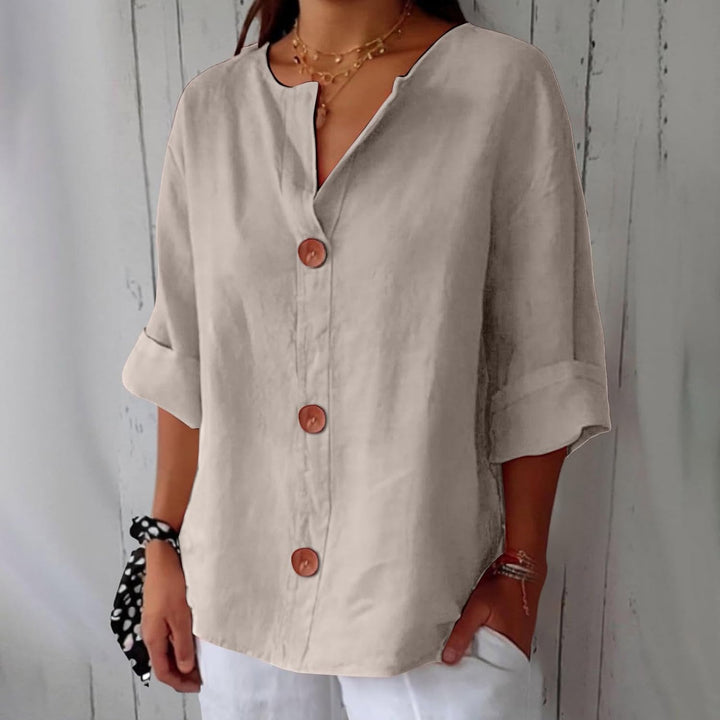 Noora | Relaxed Linen Blouse