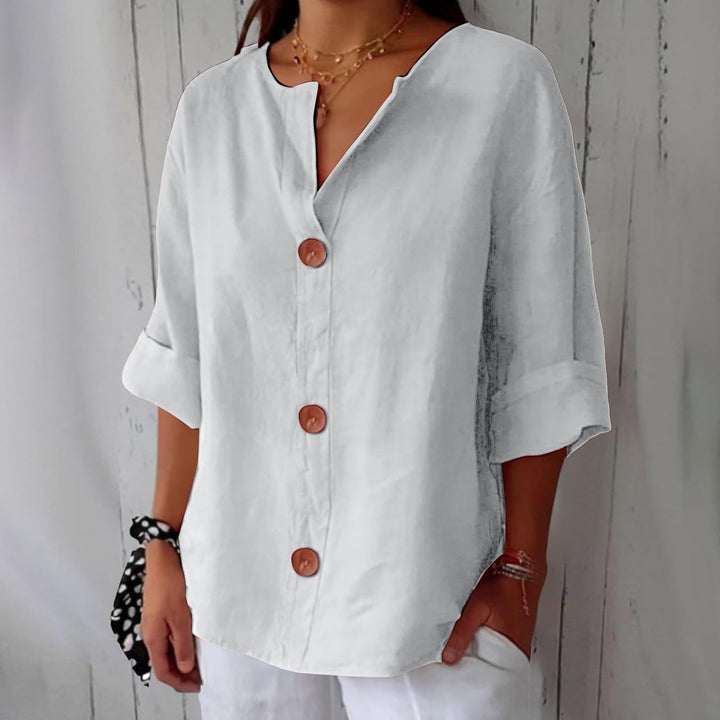 Noora | Relaxed Linen Blouse