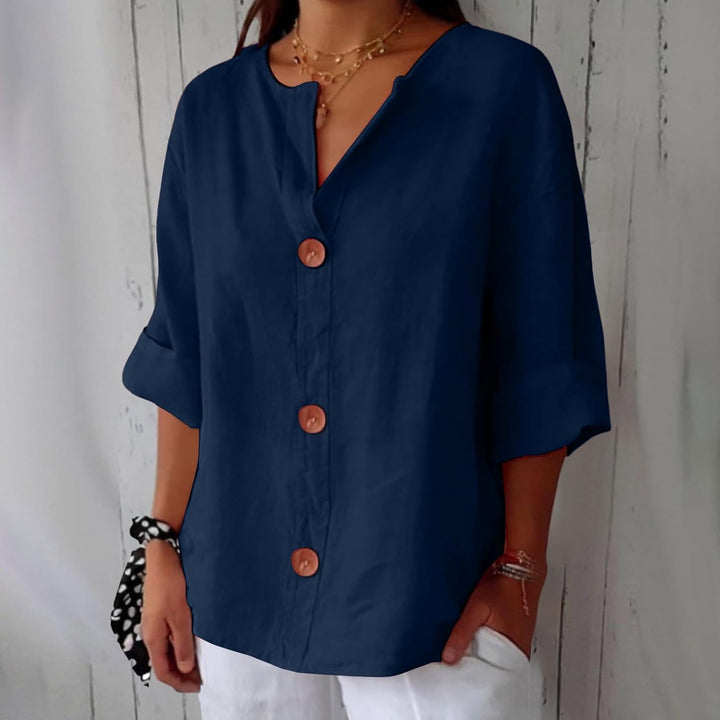 Noora | Relaxed Linen Blouse