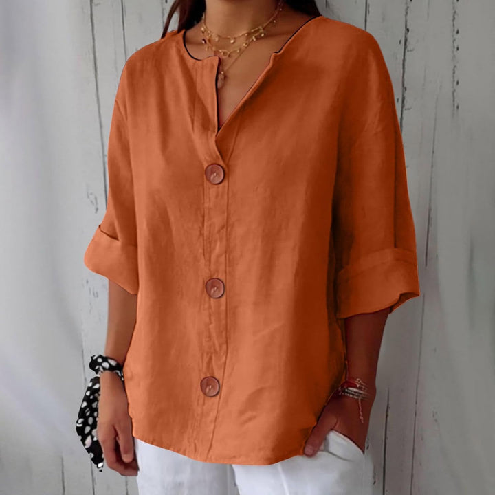 Noora | Relaxed Linen Blouse