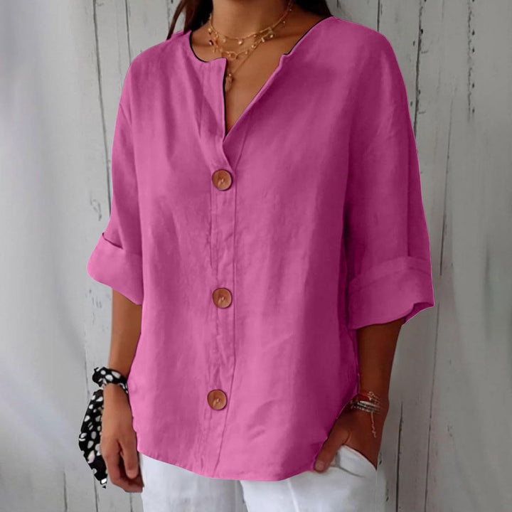 Noora | Relaxed Linen Blouse