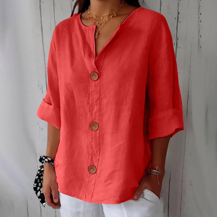 Noora | Relaxed Linen Blouse