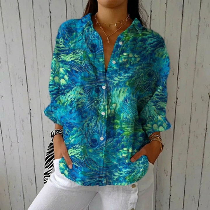 Florina | Peacock Grace Blouse