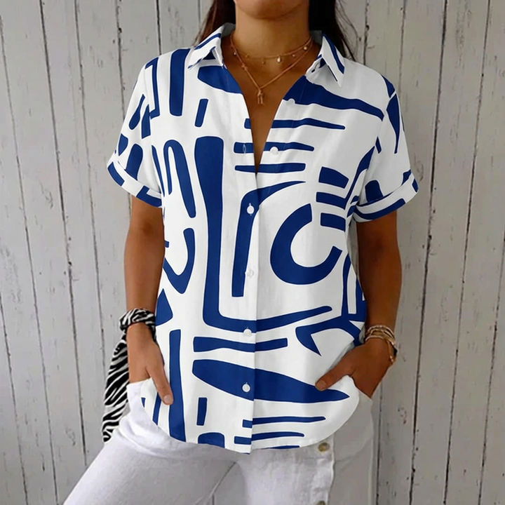 Arvo | Casual Abstract Summer Blouse