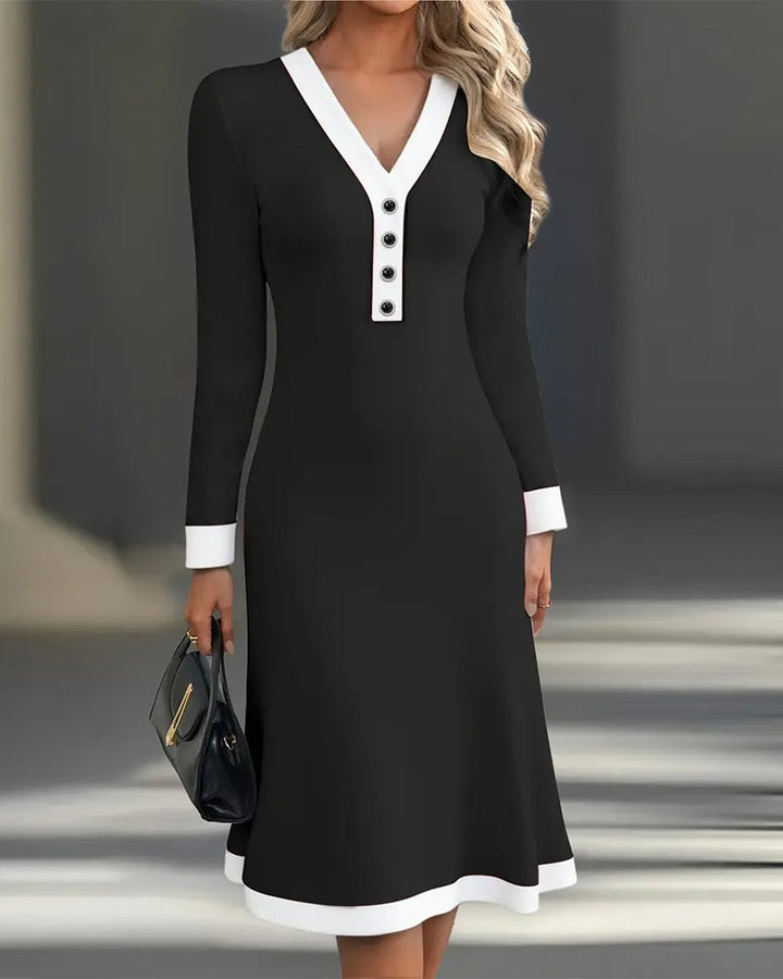 Marlene | Stylish Long-Sleeve Dress