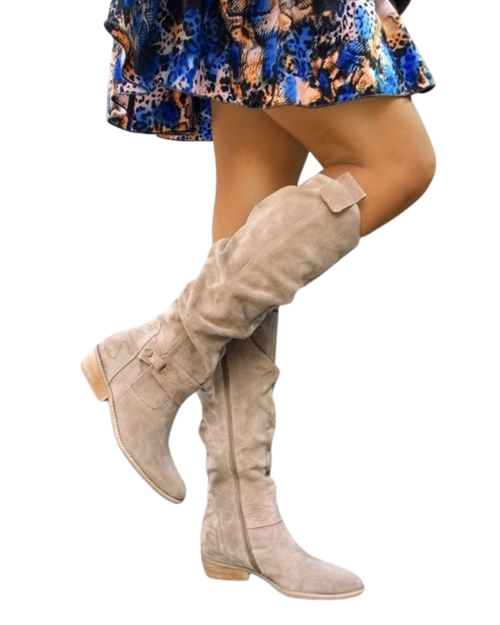 Zavira | Elegant, Warm Suede Boots for Women